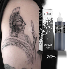 Tinta para tatuaje pigmento estándar negro 240ml estigma (sig)