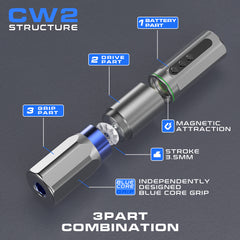 CNC CW2 Drahtlose Tattoomaschine mit zwei Batterien (AMAZON)
