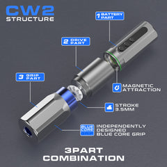 CNC CW2 Kabellose Tätowiermaschine mit zwei Batterien