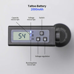 Fuente de alimentación inalámbrica para tatuajes con batería para tatuajes HAWINK