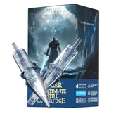 PFARRER Tattoo Needle Cartridges Mixed 50Pcs. Transparent cartridges with "Ultimate Battle" box, EO sterile, disposable.