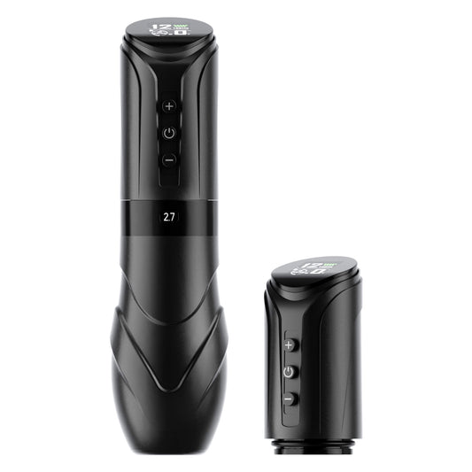 CNC KRONOS Wireless Tattoo Machine– 1900 mAh Battery, USB-C Rapid Charge, 4–12 V Adjustable & 7 Stroke