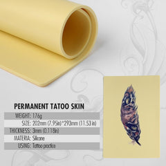 STIGMA 3MM Piel de práctica de tatuaje 5PCS