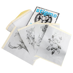 STIGMA 120 feuilles de papier de transfert de tatouage, 4 couches de papier de pochoir de tatouage, Papel de transfert pour la taille A4 de tatouage