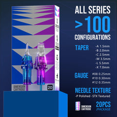 Tattoo Needle Cartridges Round Liner RL 20PCS CNC Dimension (AMZ)