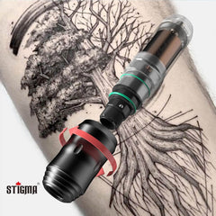 STIGMA Kit de máquina de tatuaje P35 pistola de tatuaje rotativa para principiantes con juego de tinta de tatuaje y cartuchos de 10 piezas