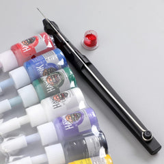 HAWINK Tattoo Kit 801 Hand Tattoo Poke Stick con 7 tintas de colores y 20 cartuchos PCS