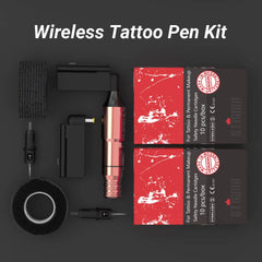 STIGMA Tattoo Machine Kit EM125 Rotary Tattoo Machine Pen with Case and 20PCS Cartridges