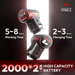 CNC HAMMER–4.0mm Stroke Wireless Tattoo Machine Dual 2000mAh Batteries 9800 RPM Coreless Motor Precision & Durable Design