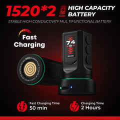 CNC E80 Premium Wireless Tattoo Pen – Coreless Motor, Adjustable Stroke, 6H Runtime