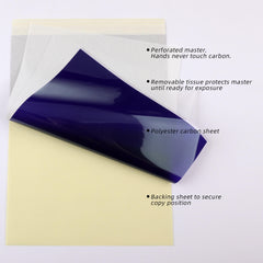 CNC 120 Sheets Tattoo Transfer Paper,4 Layers Stencil Transfer Paper, A4 Size