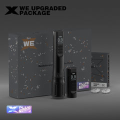 X-WE CNC PRO Wireless Tattoo Pen Macchina Display Digitale &amp; Dual Batterie (AMZ)