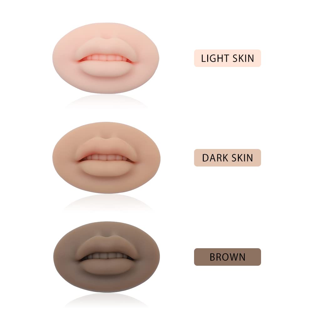 Charme Princesse 3D Practice Silicone Lips Skin with different colors
