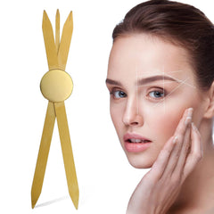 Gold Charme Princesse Eyebrow Three-Point Positioning Ruler Stainless Steel