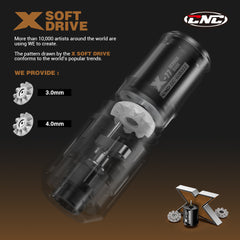 X-WE CNC PLUS Machine de stylo de tatouage sans fil Version de commande de pédale sans fil