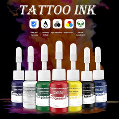 Charme Princesse Tattoo Ink Set 7 Color Permanent Tattoo ink 5ml