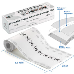 CNC Tattoo Aftercare Bandage 6"x 5.5 Yard