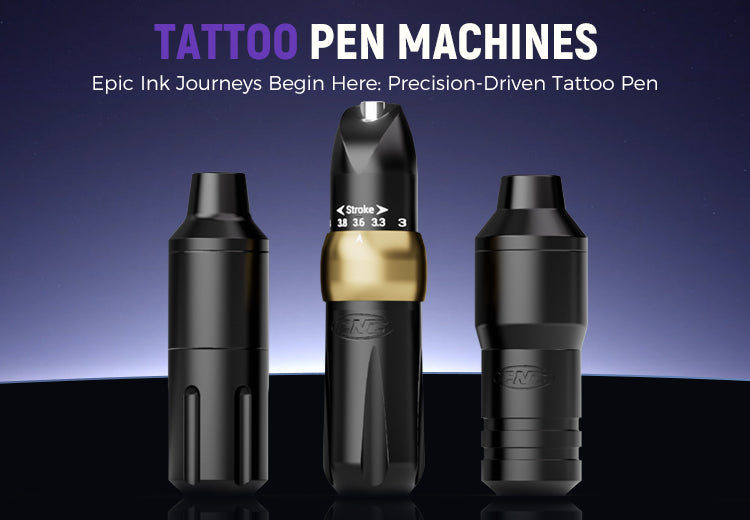 1945 Tattoo Machine Kit 4.0mm Stroke Cartridge Tattoo Pen with Ink -  Discover Device