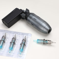 STIGMA Tattoo Machine Kit EM146 Rotary Short Pen Tattoo Machine with 2 Stroke Cam & 20PCS Cartridges
