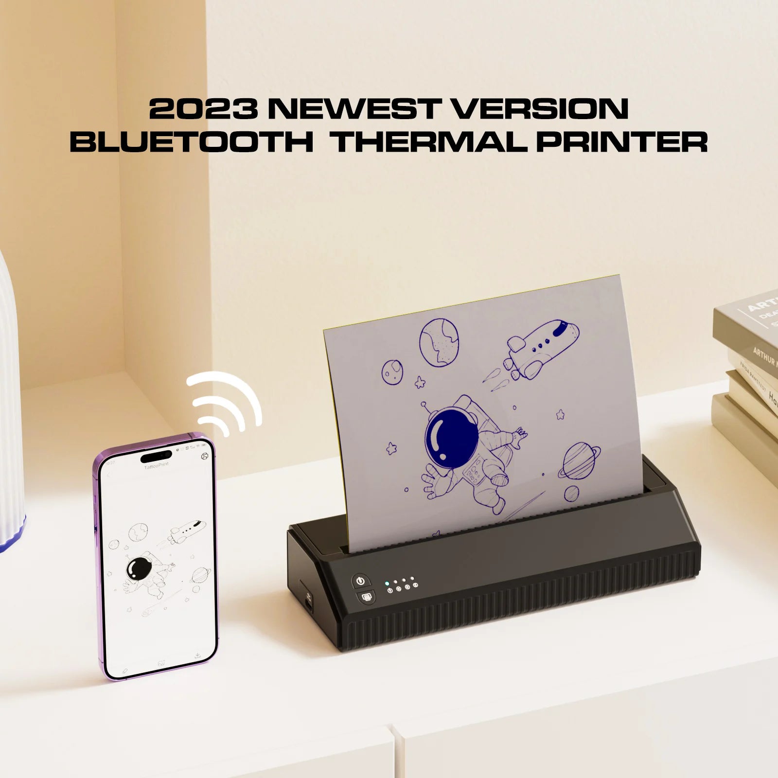 CNC 8008 Newest Version Bluetooth Tattoo Stencil Printer - Solong Tattoo  Supply