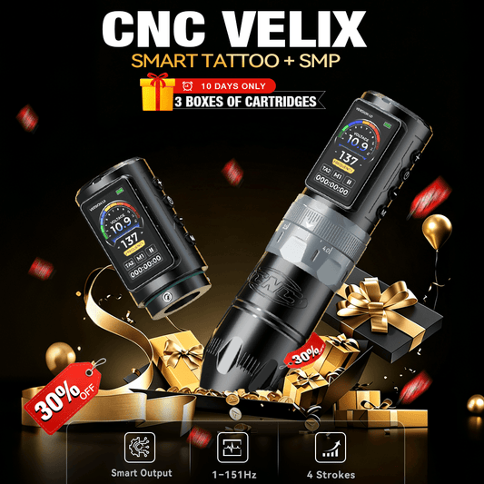 CNC VELIX Wireless Tattoo Machine – Smart Dual-Mode Tattoo & SMP Pen