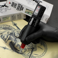 CNC E80 Premium Wireless Tattoo Pen – Coreless Motor, Adjustable Stroke, 6H Runtime