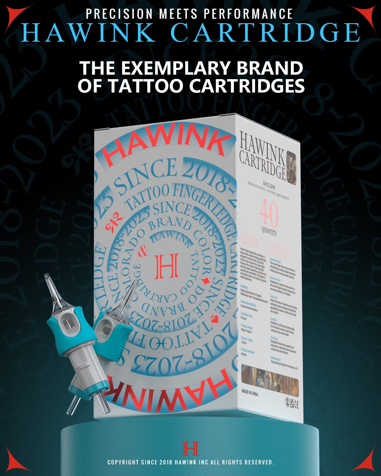 HAWINK Tattoo Needle Cartridges, an exemplary tattoo brand offering outstanding performance and durability.