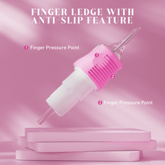 Pink and white SOLONG Tattoo Needles Cartridges with anti-slip feature