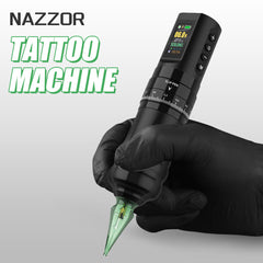 E96 Adjustable Wireless Tattoo Kit – 7 Strokes, Dual Colors, LED Display, Inks & 40 Cartridges Included
