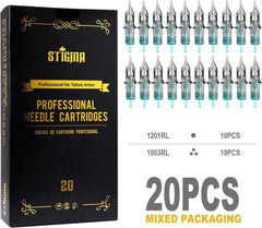 STIGMA Tattoo Machine Kit Q49 Tattoo Machines con 10 Inchiostri e 20PCS Cartucce