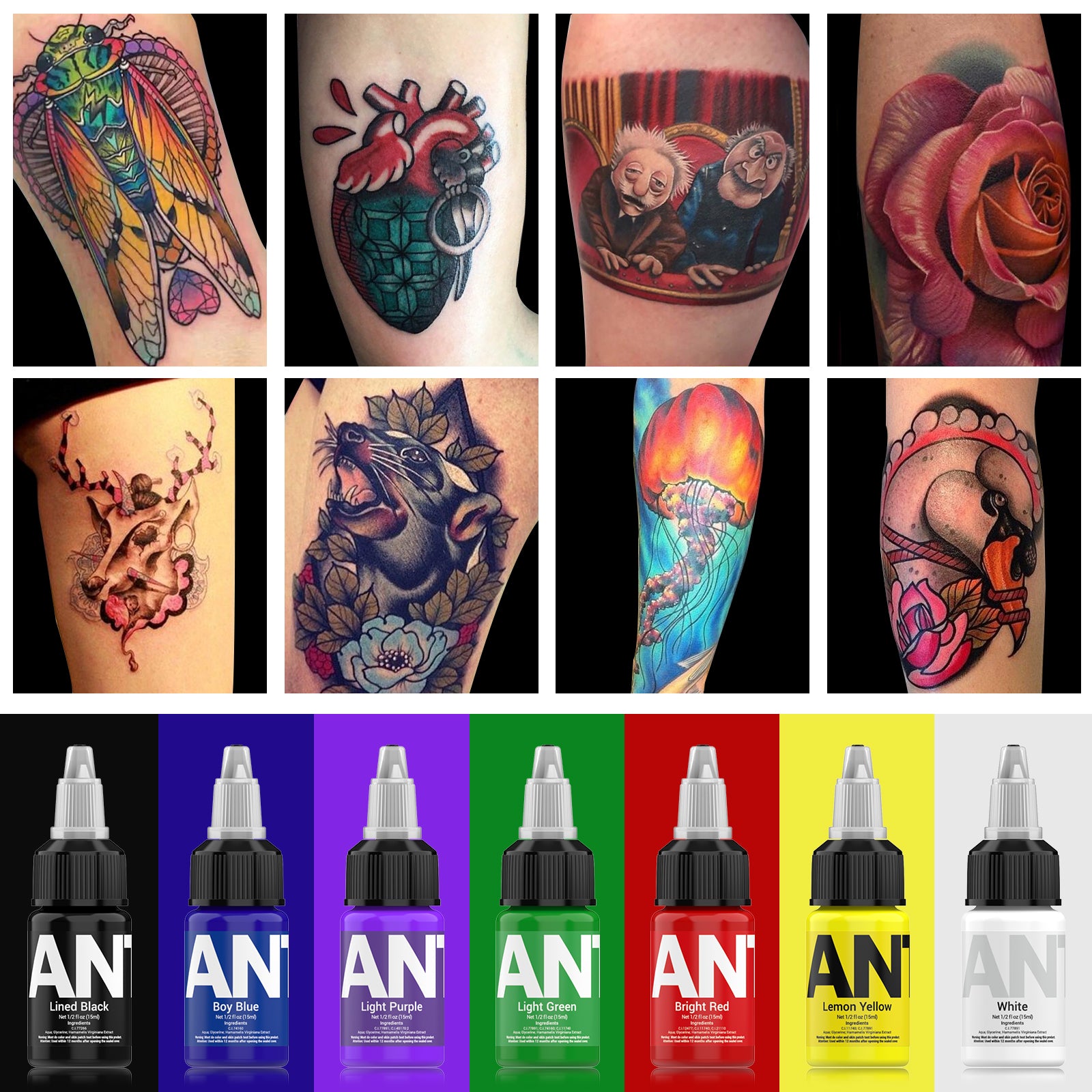 Color Tattoos Bright Color Tattoos Designs