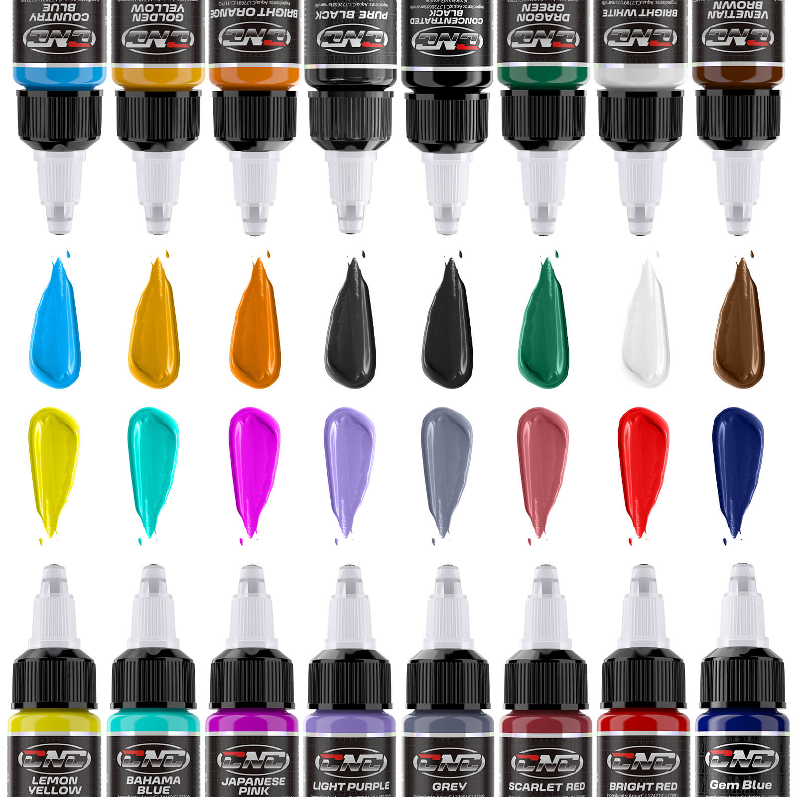 Galvanograph Ink Color Tattoo Ink 10/16 Colors Set 15ml CNC