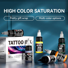 Tatuaggio Inchiostro 10 Colori Set 15ml CNC(AMZ)