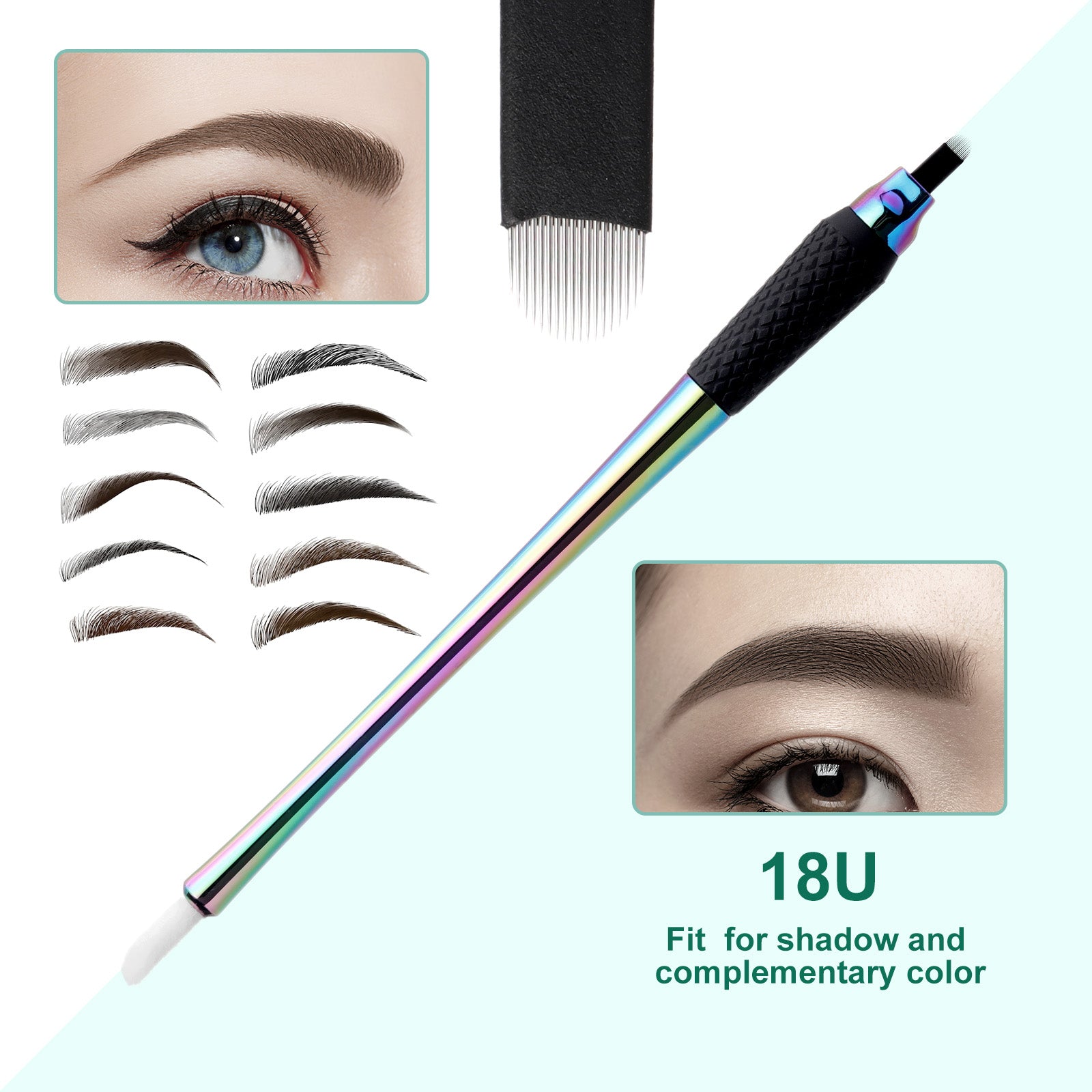 Charme Princesse Disposable Manual Eyebrow Pens for shadow and complementary color