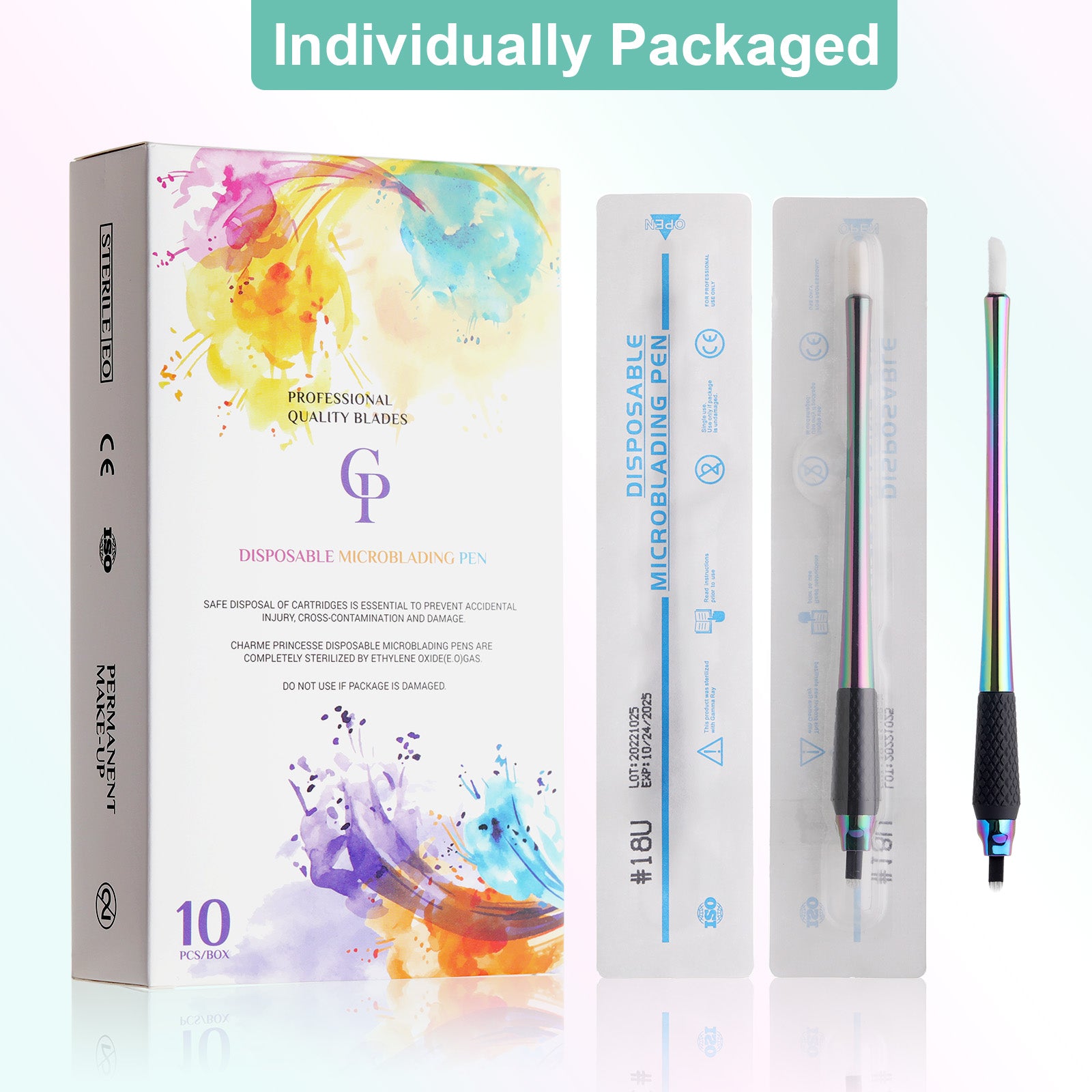 Charme Princesse Disposable Manual Eyebrow Pens package